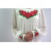 Embroidered dress "Rose Breath" milk